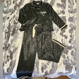 Victoria’s Secret black satin long pajama size S
